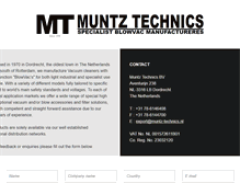 Tablet Screenshot of muntz-technics.nl